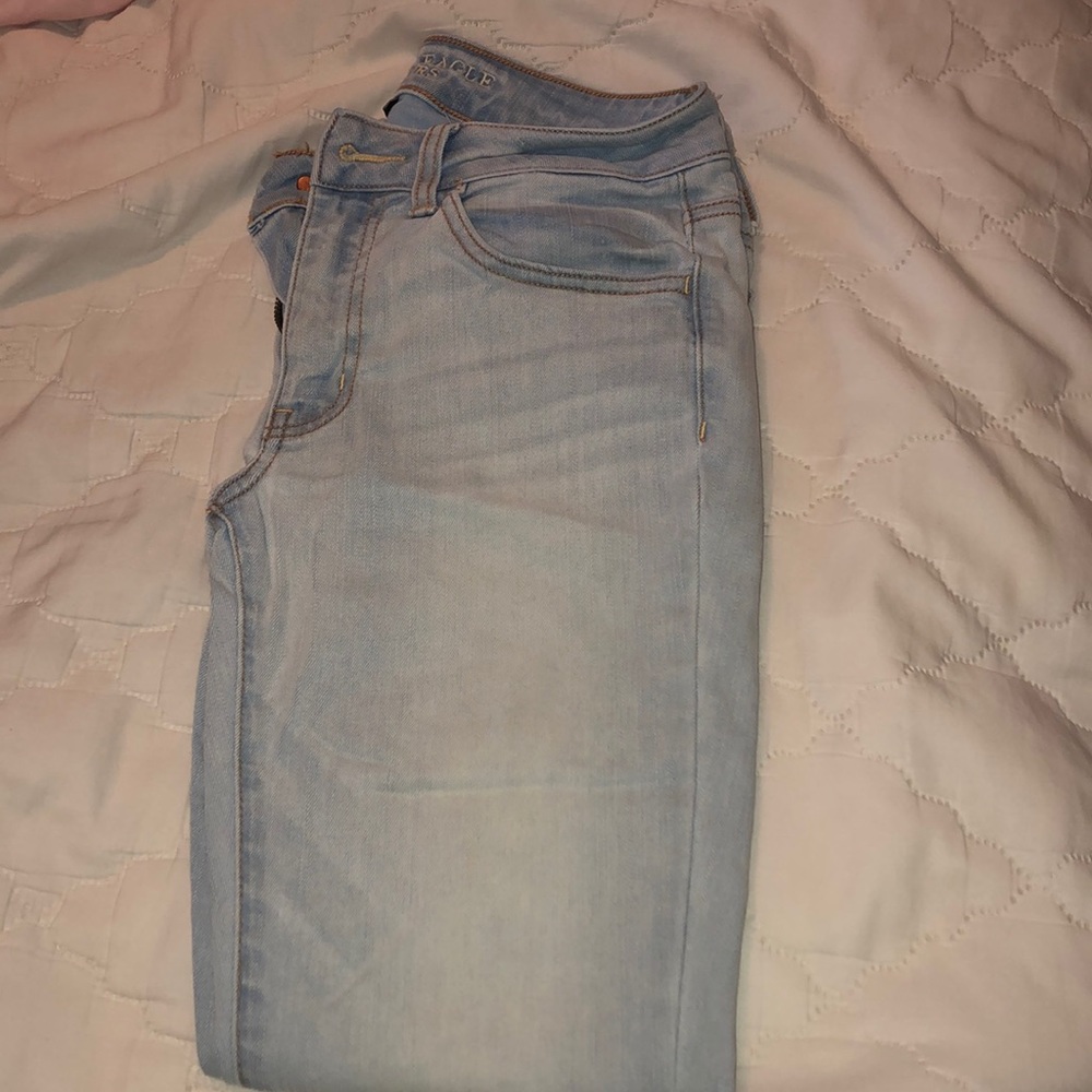 A&E light skinny jeans